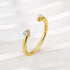 Open Wedding Band In Sterling Silver - louilyjewelry