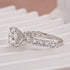 Moissanite 3.0Ct Round White Gold Engagement Ring - louilyjewelry