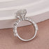 Moissanite 3.0Ct Round White Gold Engagement Ring - louilyjewelry