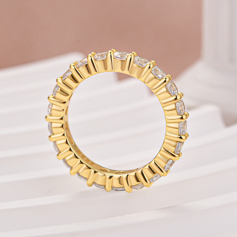 Eternity Moissanite 2.5 Ct Round Cut Women's Wedding Band