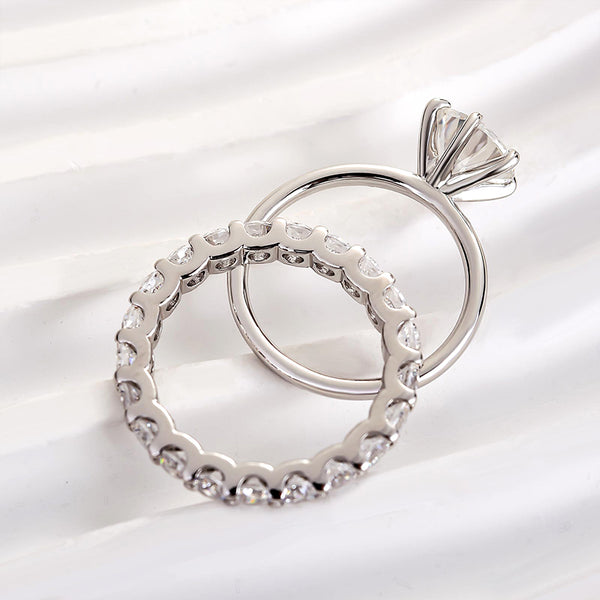 Louily Lovely Round Cut Ring Set