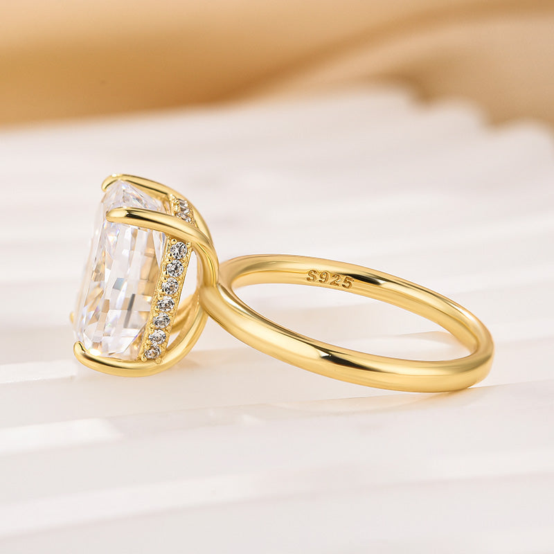 Louily Sparkle Cushion Cut Engagement Ring - louilyjewelry