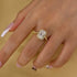 Louily Attractive Halo Emerald Cut Engagement Ring - louilyjewelry