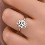 Louily Moissanite Attractive 4.0 Carat Cushion Cut Engagement Ring - louilyjewelry