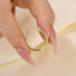 Open Wedding Band In Sterling Silver - louilyjewelry