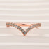 Louily Enchanting V-shaped Design Full Wedding Band - louilyjewelry