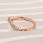 Louily Enchanting V-shaped Design Full Wedding Band - louilyjewelry