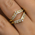 Louily Exclusive Round Cut Jacket Wedding Band For Women In Sterling Silver - louilyjewelry