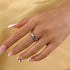 Louily Fashion Yellow Gold Round Cut Wedding Band In Sterling Silver - louilyjewelry