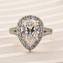 Louily Luxurious 2.5Ct Pear Cut Engagement Ring In Sterling Silver - louilyjewelry