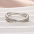 Louily Moissanite 2.0 Ct X Criss Cross Wedding Band - louilyjewelry