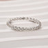 Louily Moissanite Round Cut Full Eternity Wedding Band - louilyjewelry