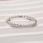 Louily Moissanite Round Cut Full Eternity Wedding Band - louilyjewelry