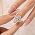 Louily Marquise Cut Three Stone Engagement Ring In Sterling Silver - louilyjewelry