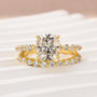 Louily Moissanite 2.0 Carat Cushion Cut Wedding Ring Set - louilyjewelry