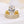 Louily Luxury Yellow Gold Oval Cut 3PC Wedding Ring Set In Sterling Silver