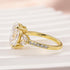Louily Moissanite 4.0 Ct Oval and Angled Marquise Five Stone Engagement Ring - louilyjewelry