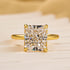 Fashion 4.0Ct White Stone Radiant Cut Solitaire Engagement Ring For Woman In sterling Sliver - louilyjewelry