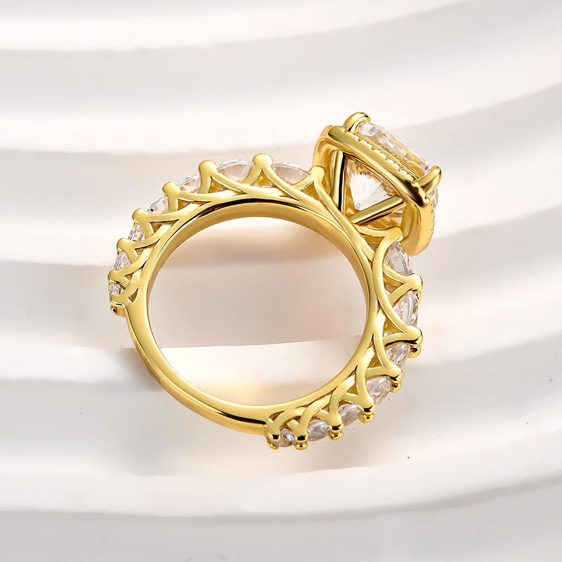 Louily Vintage Halo Cushion Cut Engagement Ring For Women - louilyjewelry