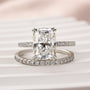 Moissanite 4.5 Ct Radiant Cut White Gold Wedding Ring For Women - louilyjewelry