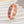 Louily Precious Rose Gold Pink and White Stone Wide Wedding Band