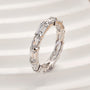 Louily Chic Emerald Cut & Oval Cut Eternity Wedding Band for Women - louilyjewelry
