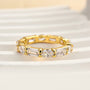 Louily Chic Emerald Cut & Oval Cut Eternity Wedding Band for Women - louilyjewelry