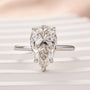 Louily Moissanite 4.0 Ct Pear Cut Engagement Ring For Women - louilyjewelry