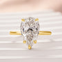 Louily Moissanite 4.0 Ct Pear Cut Engagement Ring For Women - louilyjewelry