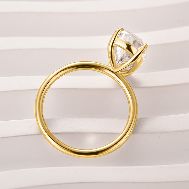 Louily Moissanite 4.0 Ct Pear Cut Engagement Ring For Women - louilyjewelry