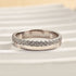 Louily Fashion Yellow Gold Round Cut Wedding Band In Sterling Silver - louilyjewelry
