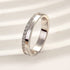 Louily Fashion Yellow Gold Round Cut Wedding Band In Sterling Silver - louilyjewelry