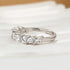 Marquise Cut Half Wedding Band In Sterling Silver - louilyjewelry