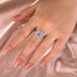 Louily Classic Moissanite 2.0 Carat Halo Round Cut Promise Ring - louilyjewelry
