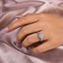 Louily Noble 1.0 Carat Moissanite Halo Round Cut Engagement Ring - louilyjewelry