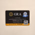 GRA moissanite certificate verification card