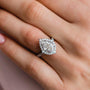Louily Exquisite 2.2 Carat Halo Pear Cut Rose Gold Engagement Ring In Sterling Silver - louilyjewelry