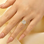 3.5Ct Cushion Cut Hidden Halo Engagement Ring Promise Ring For Her - louilyjewelry