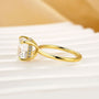 3.5Ct Cushion Cut Hidden Halo Engagement Ring Promise Ring For Her - louilyjewelry