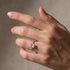 2.0ct moissanite radiant cut engagement ring side angle