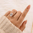 Louily Exclusive Oval Cut Engagement Ring In Sterling Silver - louilyjewelry