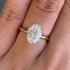 Louily Exclusive Oval Cut Engagement Ring In Sterling Silver - louilyjewelry