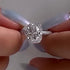 Louily Moissanite Special 2.5 Carat Halo Oval Cut Engagement Ring - louilyjewelry