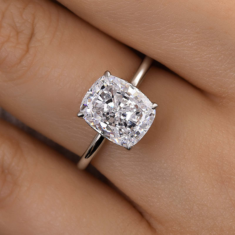 Louily Attractive Cushion Cut Engagement Ring - louilyjewelry