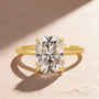 Louily Moissanite Attractive 2.5~4.0 Carat Cushion Cut Engagement Ring - louilyjewelry