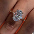 Louily Bright Yellow Gold Oval Cut Engagement Ring In Sterling Silver - louilyjewelry