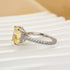 4.5Ct Yellow Stone Cushion Cut Engagement Ring Promise Ring For Her - louilyjewelry