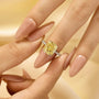 4.5Ct Yellow Stone Cushion Cut Engagement Ring Promise Ring For Her - louilyjewelry