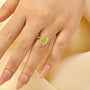 4.5Ct Yellow Stone Cushion Cut Engagement Ring Promise Ring For Her - louilyjewelry