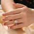 Classic 4.0Ct Pear Cut Engagement Ring Promise Ring In Sterling Silver - louilyjewelry